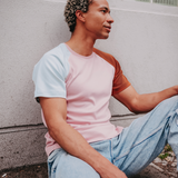Raglan shirt made from fair trade organic cotton | Plain lilac