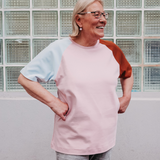 Raglan shirt made from fair trade organic cotton | Plain lilac