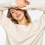 Unisex Sweater - Bio Pullover aus Kuschelsweat | Creme Konfetti (multicolored)