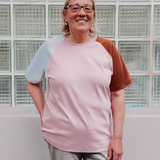 Raglan shirt made from fair trade organic cotton | Plain lilac