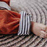 Ino children's trousers | Organic corduroy | Orange Green