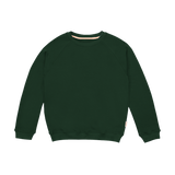 Unisex Sweater - Bio Pullover aus Kuschelsweat | Basic Waldgrün