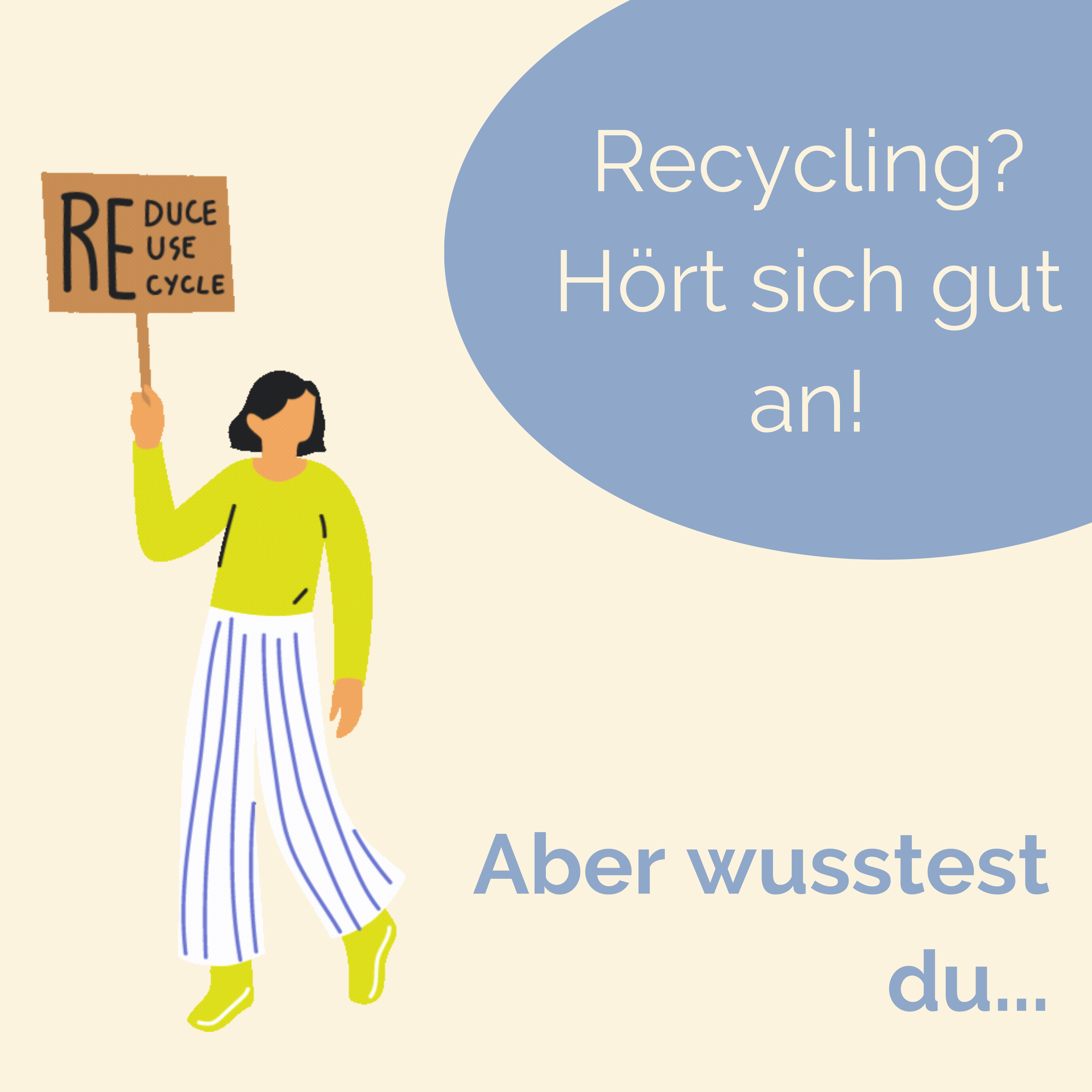 Diese Stoffe können recycelt werden!