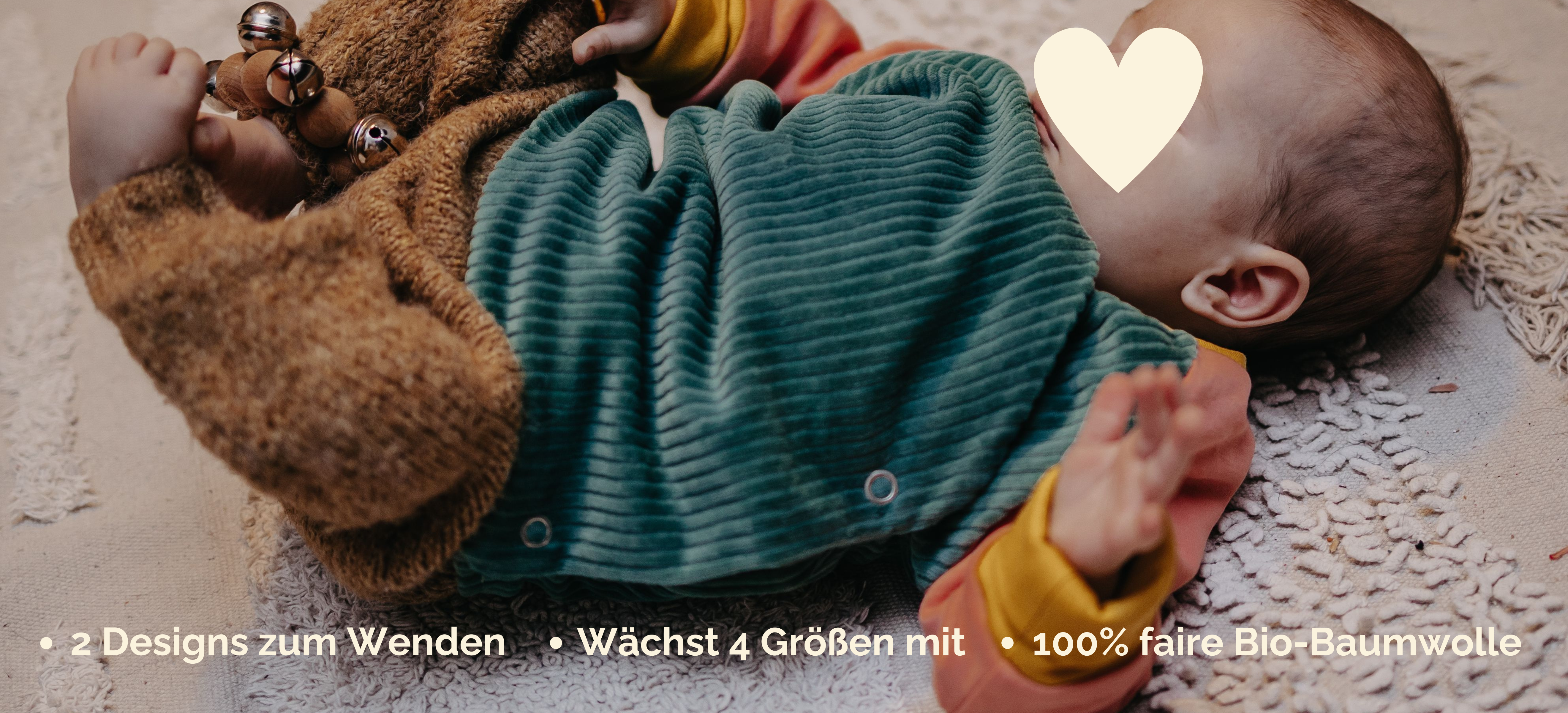 Wickelpullover Baby - genderneutral und mitwachsend
