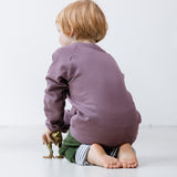 Mitwachsender Kuschelpullover Kinder |  Basic dunkle Beere