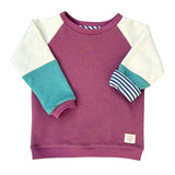 Mitwachsender Kuschelpullover Kinder | Creme/Altrosa