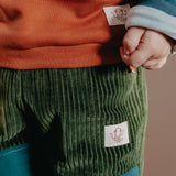 Children's trousers Toni | Organic corduroy | Green