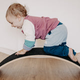 Mitwachsender Kuschelpullover Kinder | Creme/Altrosa