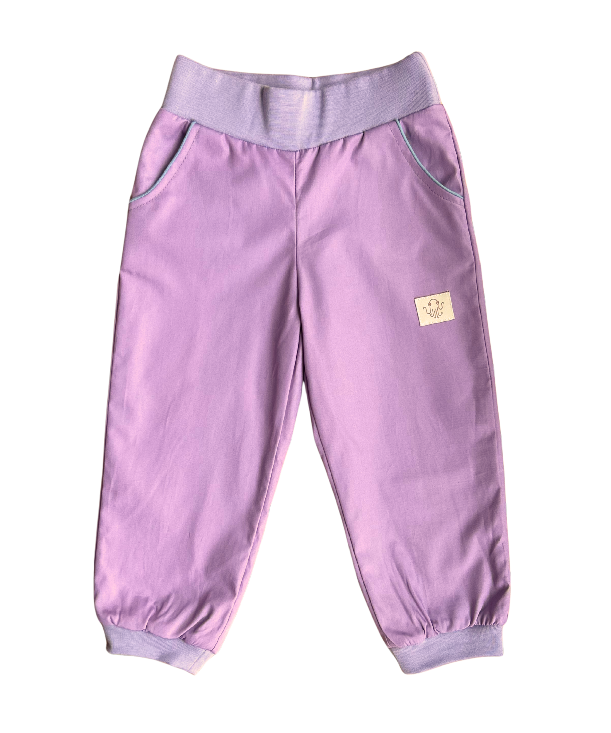 Mitwachsende Kinderhose ganzjährig | Bio-Popeline | Unifarben