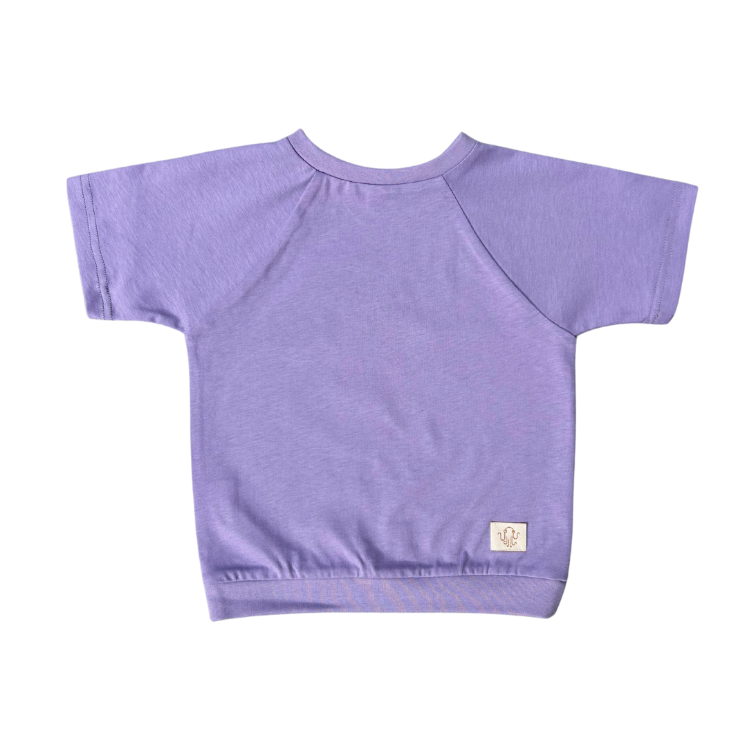 Mitwachsendes T-Shirt Kinder | Baumwolljersey | Avocadogrün | Unifarben