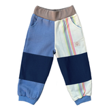 Leichte mitwachsende Hose aus Leinen | zweifarbig