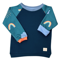 Growing cuddly sweater for children | Rainbow