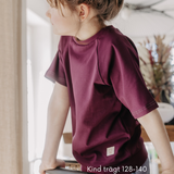 Mitwachsendes T-Shirt Kinder | Baumwolljersey | Avocadogrün | Unifarben