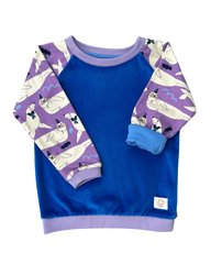 Mitwachsender Sweater Kinder ganzjährig | Bio Baumwolle | Robben