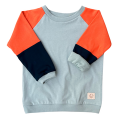 Fairtrade long-sleeved shirt | Lenis Blue Orange
