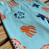 Mitwachsende Kinder-Leggings aus Bio-Baumwolle | Knieschutz | Motivstoffe