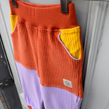Kinderhose Lovis | Bio-Cordnicki | Flieder Gelb Rostorange