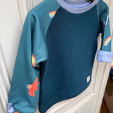Mitwachsender Kuschelpullover Kinder | Regenbogen