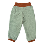 Children's trousers Toni | Organic corduroy | Green
