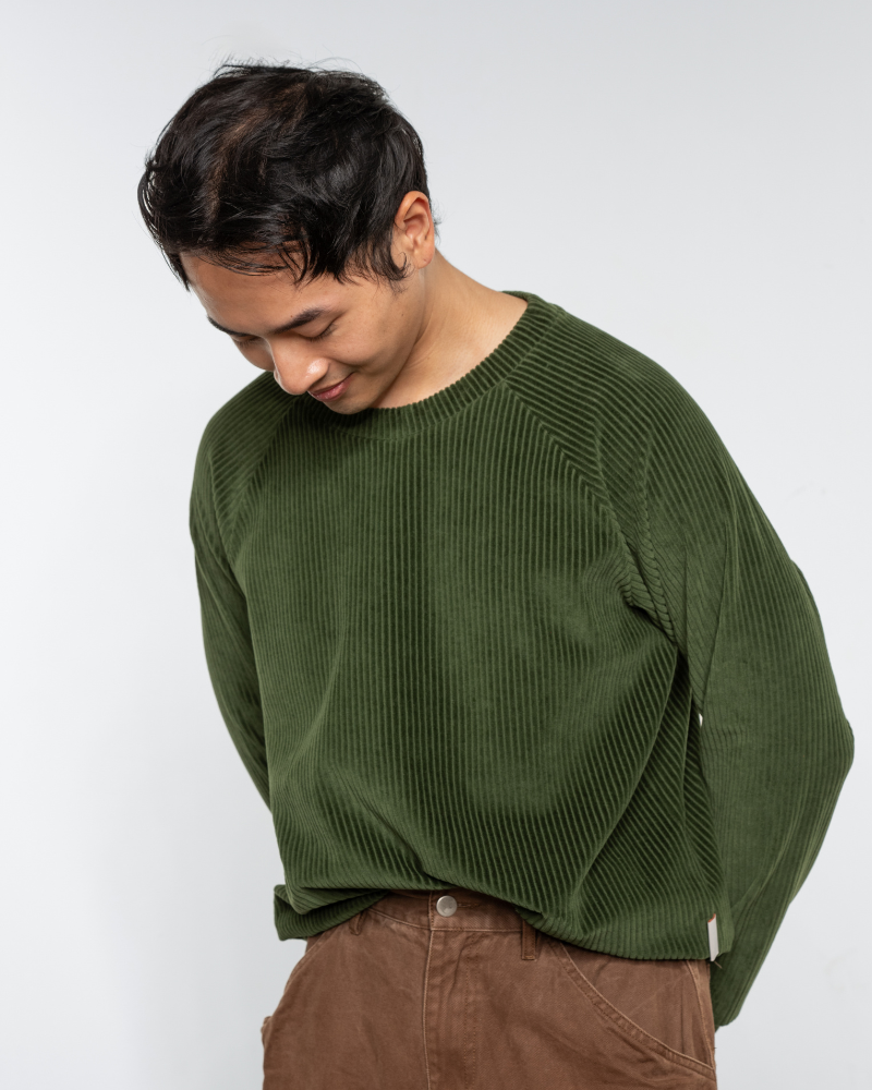 Zeitloser unisex Sweater ganzjährig aus Bio Cordnicki | Unifarben