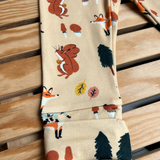 Mitwachsende Kinder-Leggings aus Bio-Baumwolle | Knieschutz | Motivstoffe
