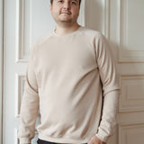 Warmer unisex Pullover aus Bio Baumwoll-Kuschelsweat | unifarben