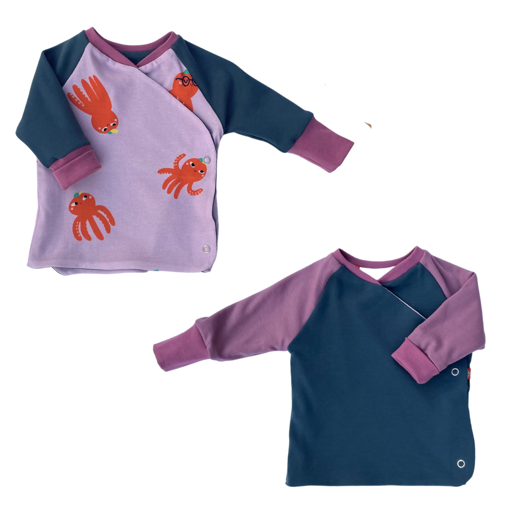 Mitwachsender Wickelpullover | Oktopus