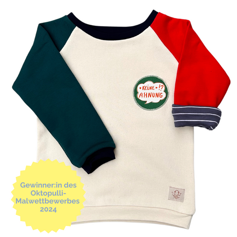 Mitwachsender Kuschelpullover Kinder | Keine Ahnung!?