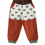 Limitierte Mitwachsende Kinderhose ganzjährig | Bio-Popeline | Kleine Raubkatze