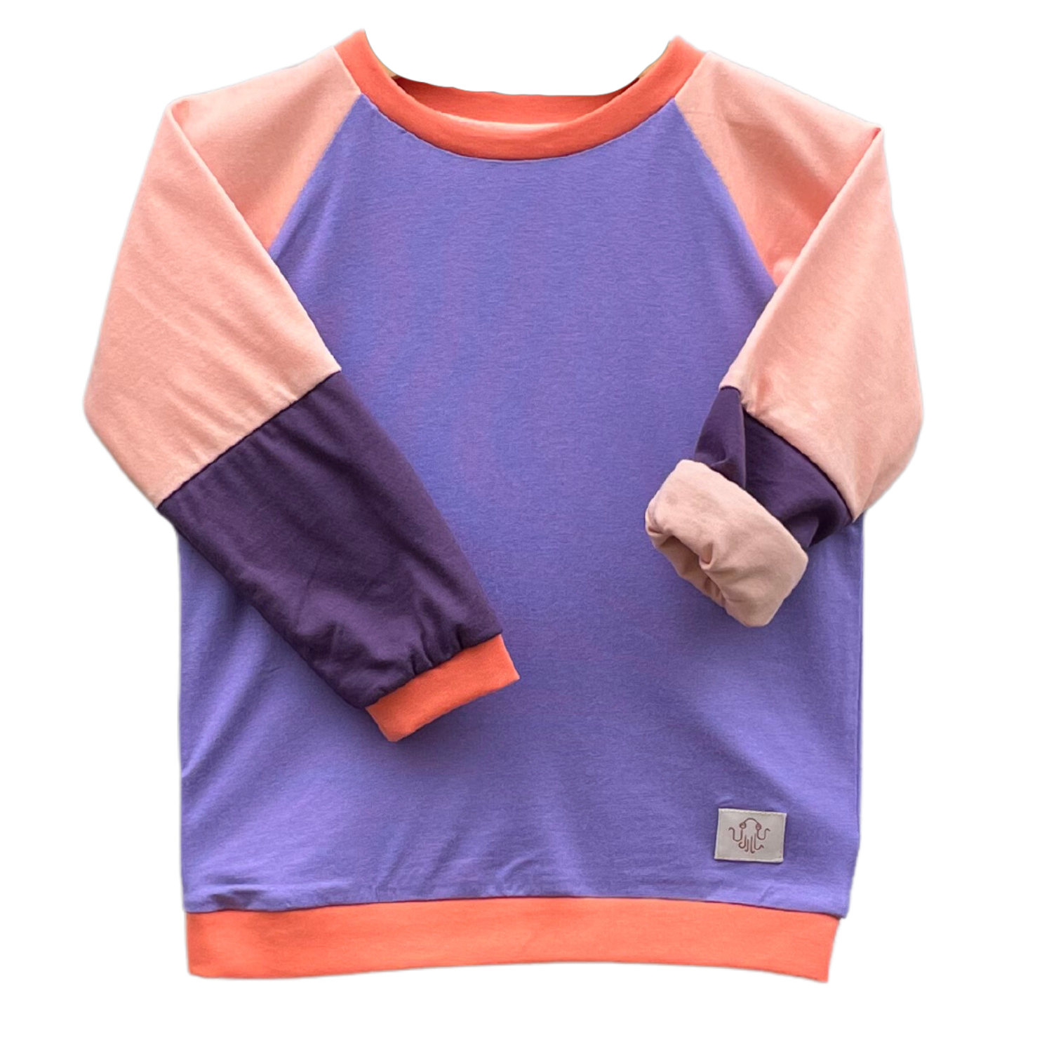 Faires Langarmshirt für Kinder aus Bio-Baumwolle in Blau von der Marke Oktopulli