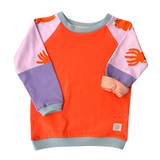 Fairtrade Long Sleeve Shirt Kids | Octopus Orange Lilac