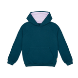 Unisex Hoodie Erwachsene aus fairer Bio Baumwolle | Petrol Flieder