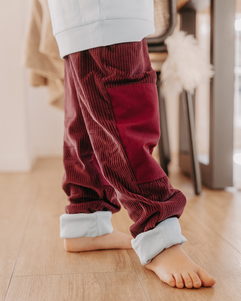 Mitwachsende Kinderhose/Outdoorhose | Bio Cordnicki | Unifarben