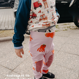 Mitwachsende Leggings Kinder aus Bio Baumwolle | optionaler Knieschutz | uni
