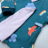 Grow-with-me wrap sweater | Rainbow