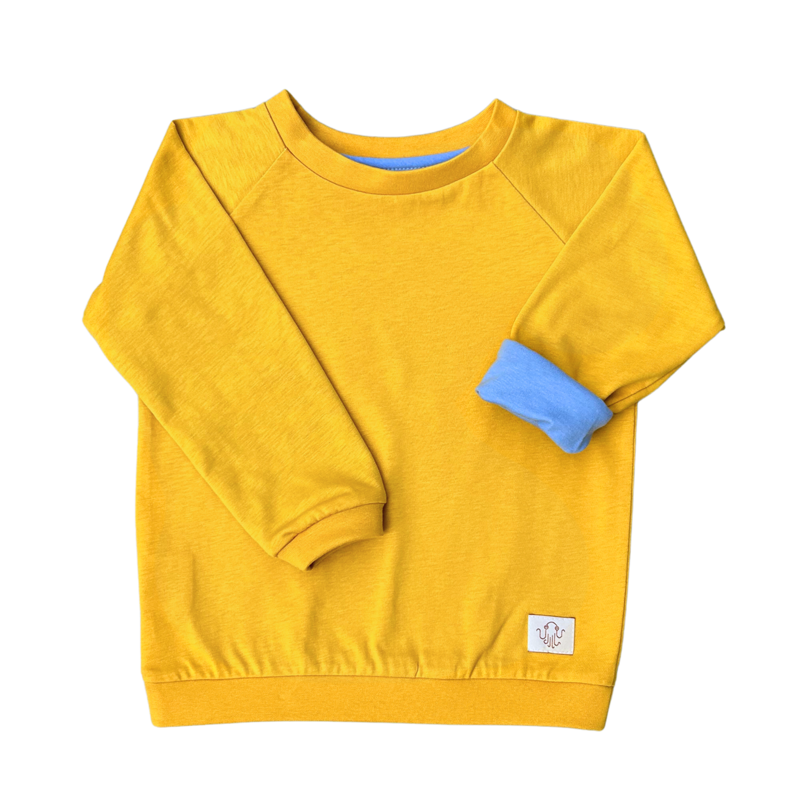 Mitwachsendes leichtes Langarmshirt aus Baumwolljersey Kinder | Unifarben