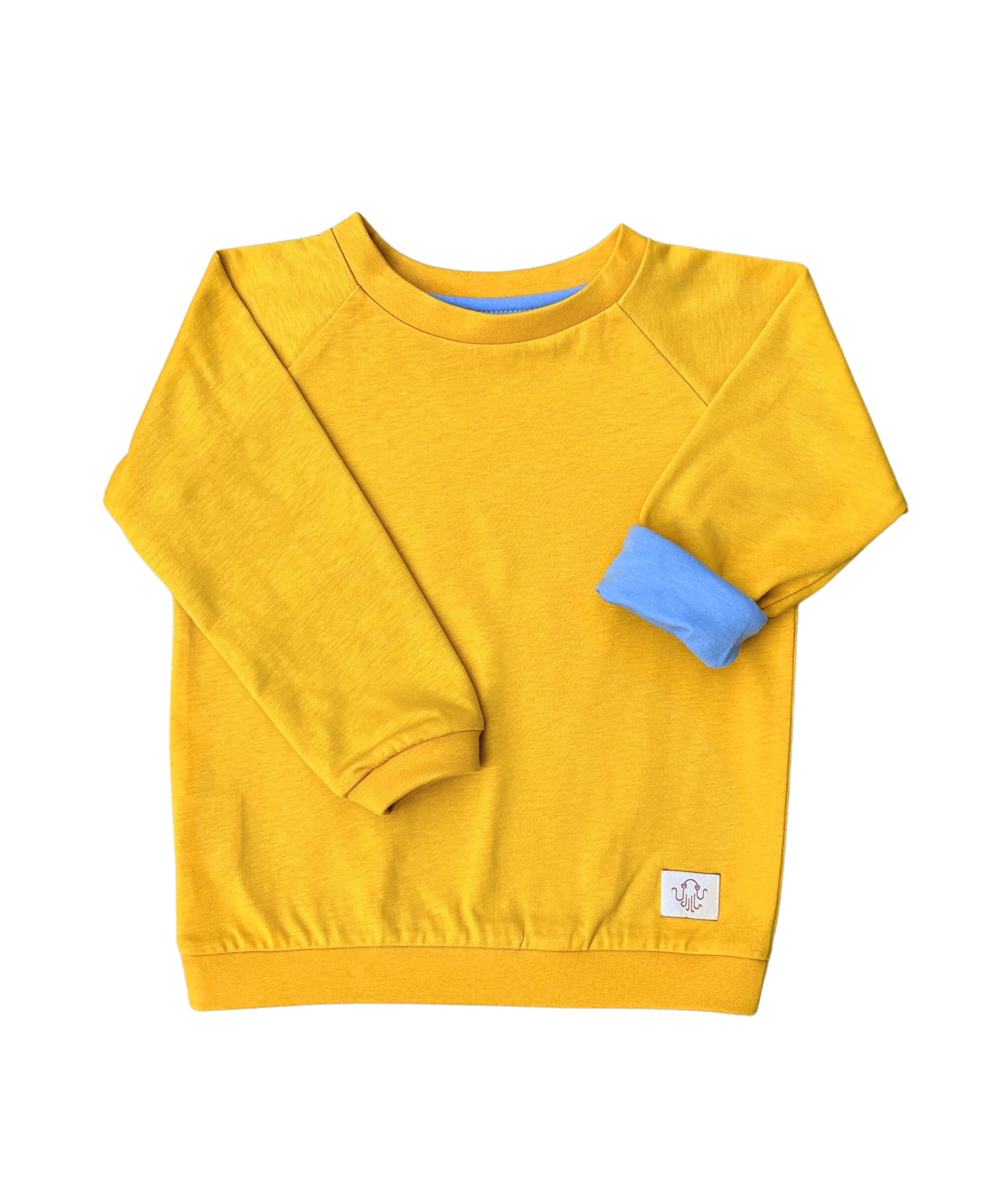 Mitwachsendes leichtes Langarmshirt aus Baumwolljersey Kinder | Unifarben
