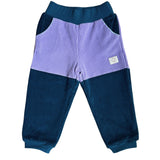 Elya children's trousers | Organic corduroy | Blue/Gray