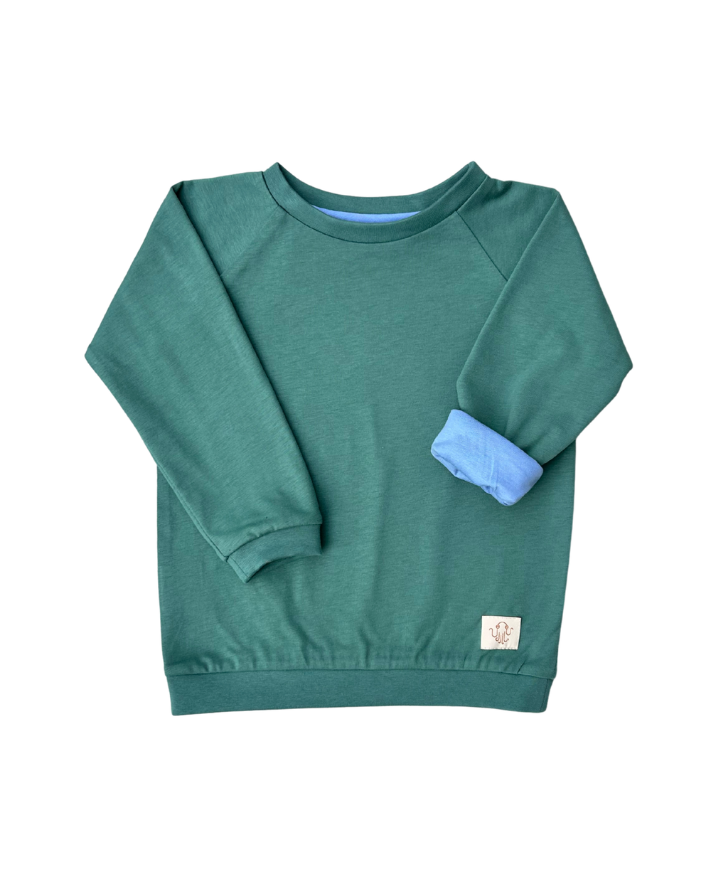 Mitwachsendes leichtes Langarmshirt aus Baumwolljersey Kinder | Unifarben