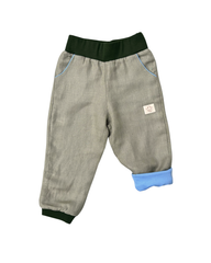 Leichte mitwachsende Hose aus Leinen | Unifarben