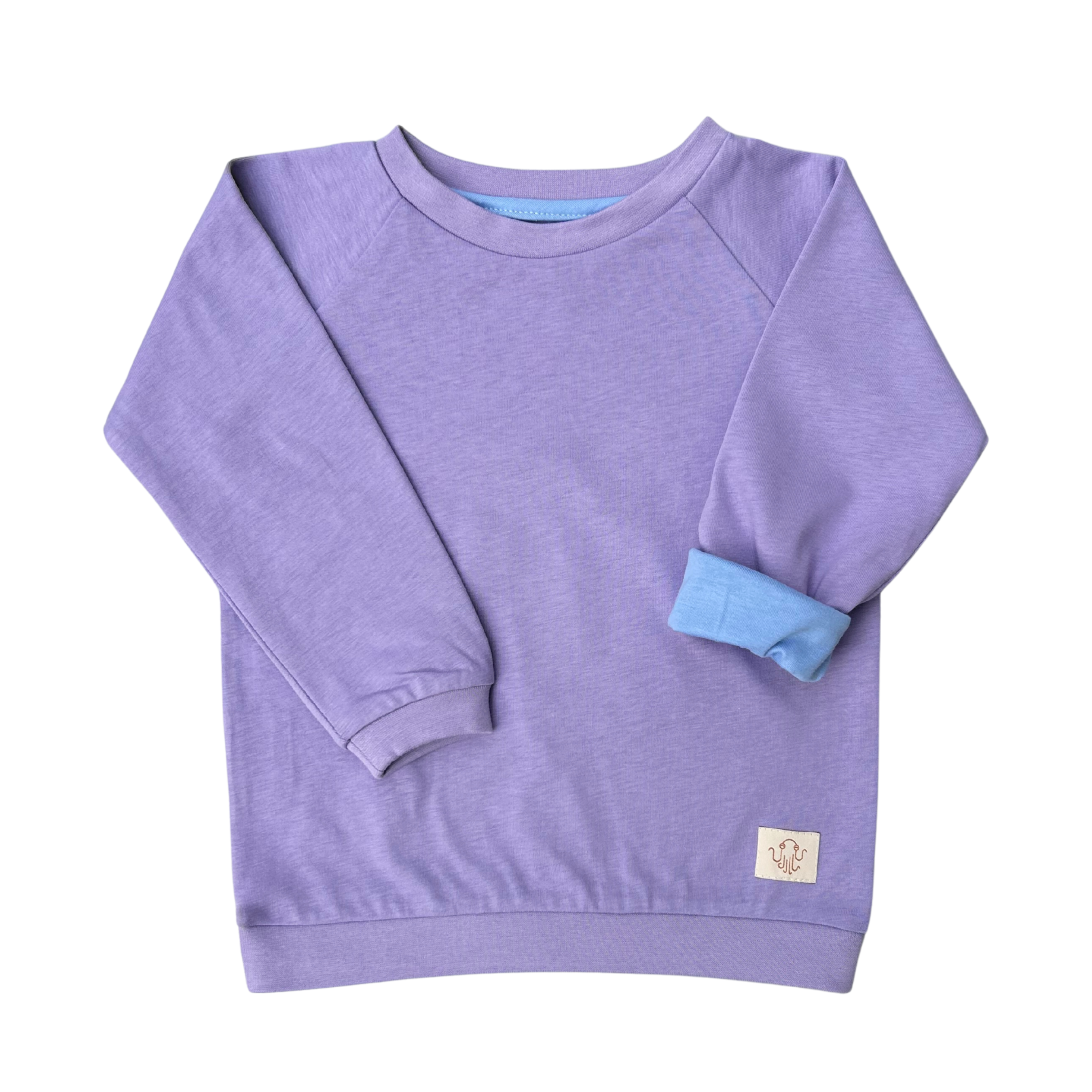 Mitwachsendes leichtes Langarmshirt aus Baumwolljersey Kinder | Unifarben