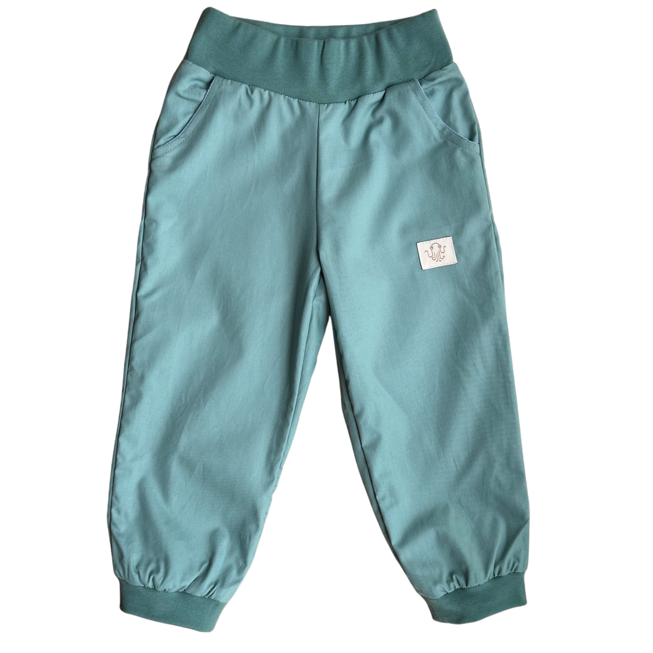Mitwachsende Kinderhose ganzjährig | Bio-Popeline | Unifarben