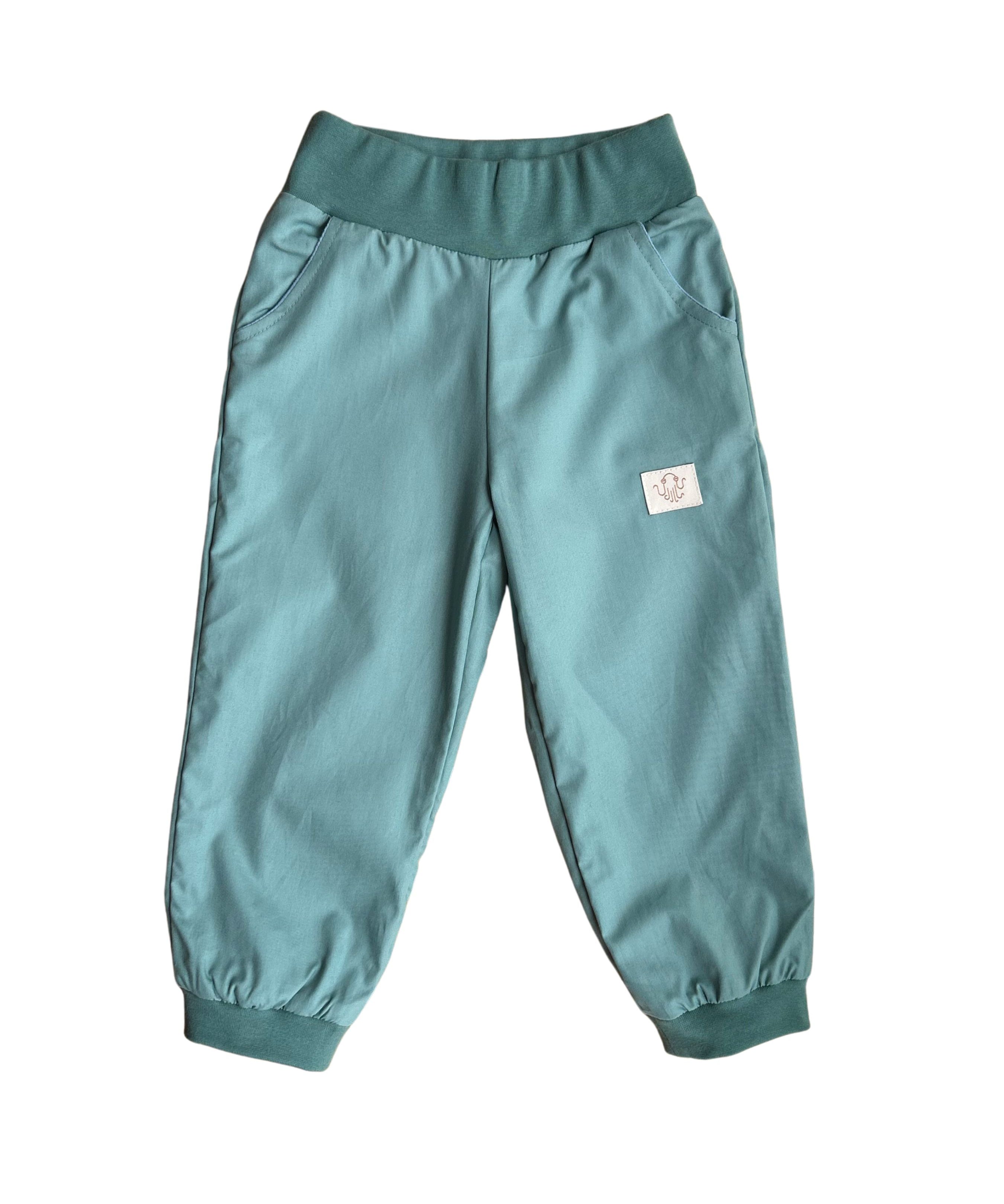 Mitwachsende Kinderhose ganzjährig | Bio-Popeline | Unifarben
