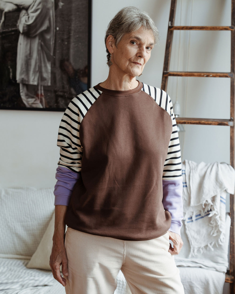 Unisex Sweater - Organic Sweater made of cozy sweat fabric | Mika (multicolored)