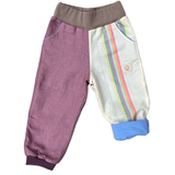 Leichte mitwachsende Hose aus Leinen | zweifarbig