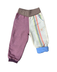 Leichte mitwachsende Hose aus Leinen | zweifarbig