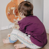 Mitwachsendes leichtes Langarmshirt aus Baumwolljersey Kinder | Unifarben