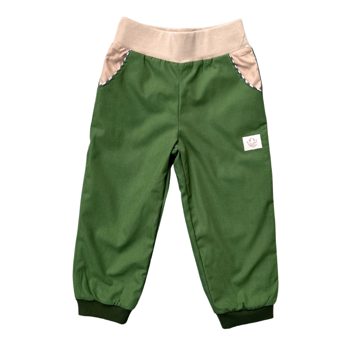 Children's trousers Toni | Organic corduroy | Green