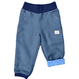 Leichte mitwachsende Hose aus Leinen | Unifarben