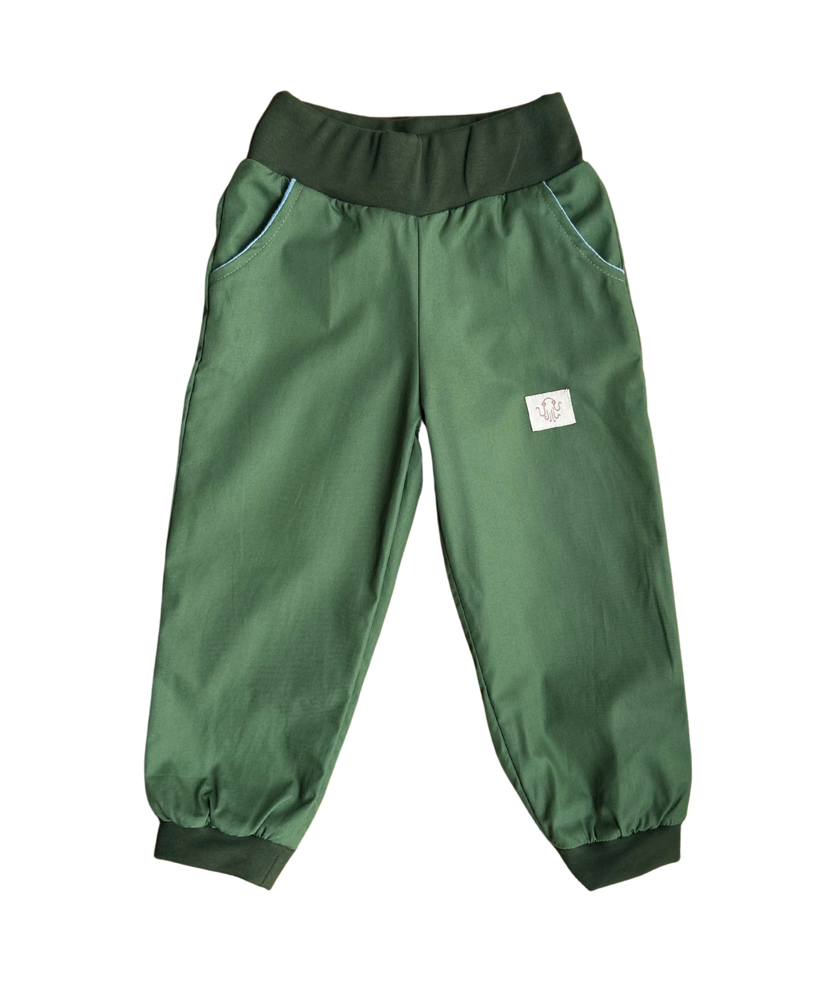 Mitwachsende Kinderhose ganzjährig | Bio-Popeline | Unifarben